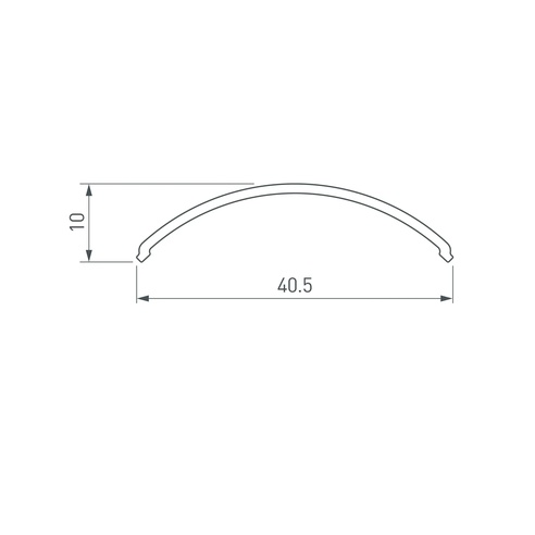 Экран ARH-KANT-H30-2000 Round Opal-PM (Arlight, Пластик)