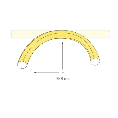 Лента светодиодная герметичная MOONLIGHT-TOP-A336-D25mm 24V Warm2300 360deg (14.4 W/m, IP65, 2835, 5m, wire x1) (Arlight, Вывод прямой, 3 года)