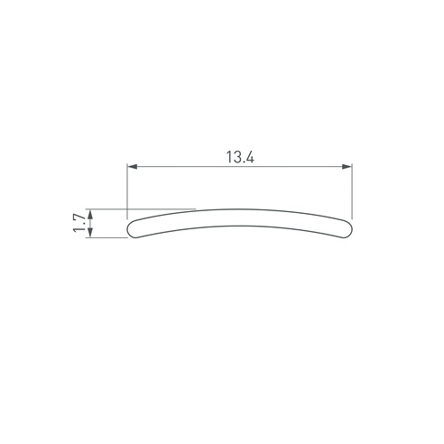 Экран матовый СТ для профиля T (Arlight, Пластик)
