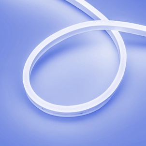 Лента светодиодная герметичная AURORA-PS-A120-16x8mm 24V Blue (10 W/m, IP65, 2835, 5m) (Arlight, Силикон)