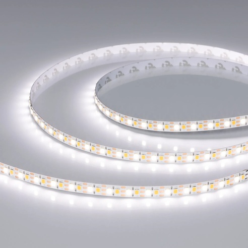 Лента UL-A168-8mm 24V White-MIX-CX2 (18 W/m, IP20, 5m) (Arlight, резка 2 светодиода)