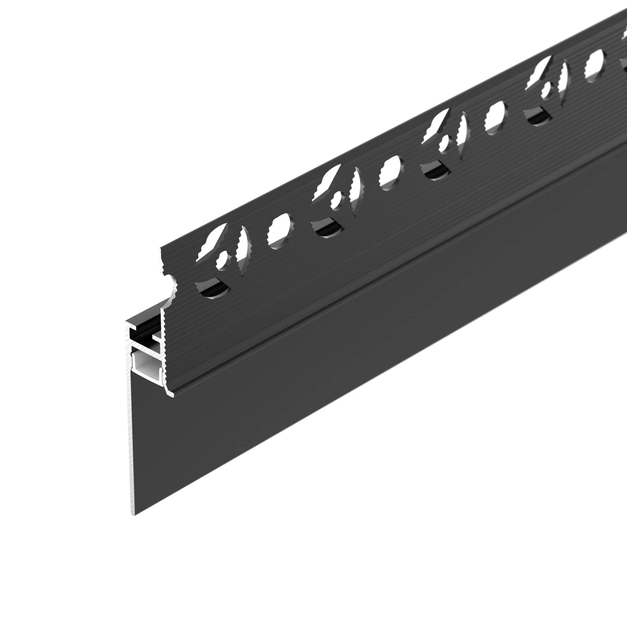 Профиль PLINTUS-FANTOM-H35-2000 BLACK (Arlight, Алюминий) - изображение товара