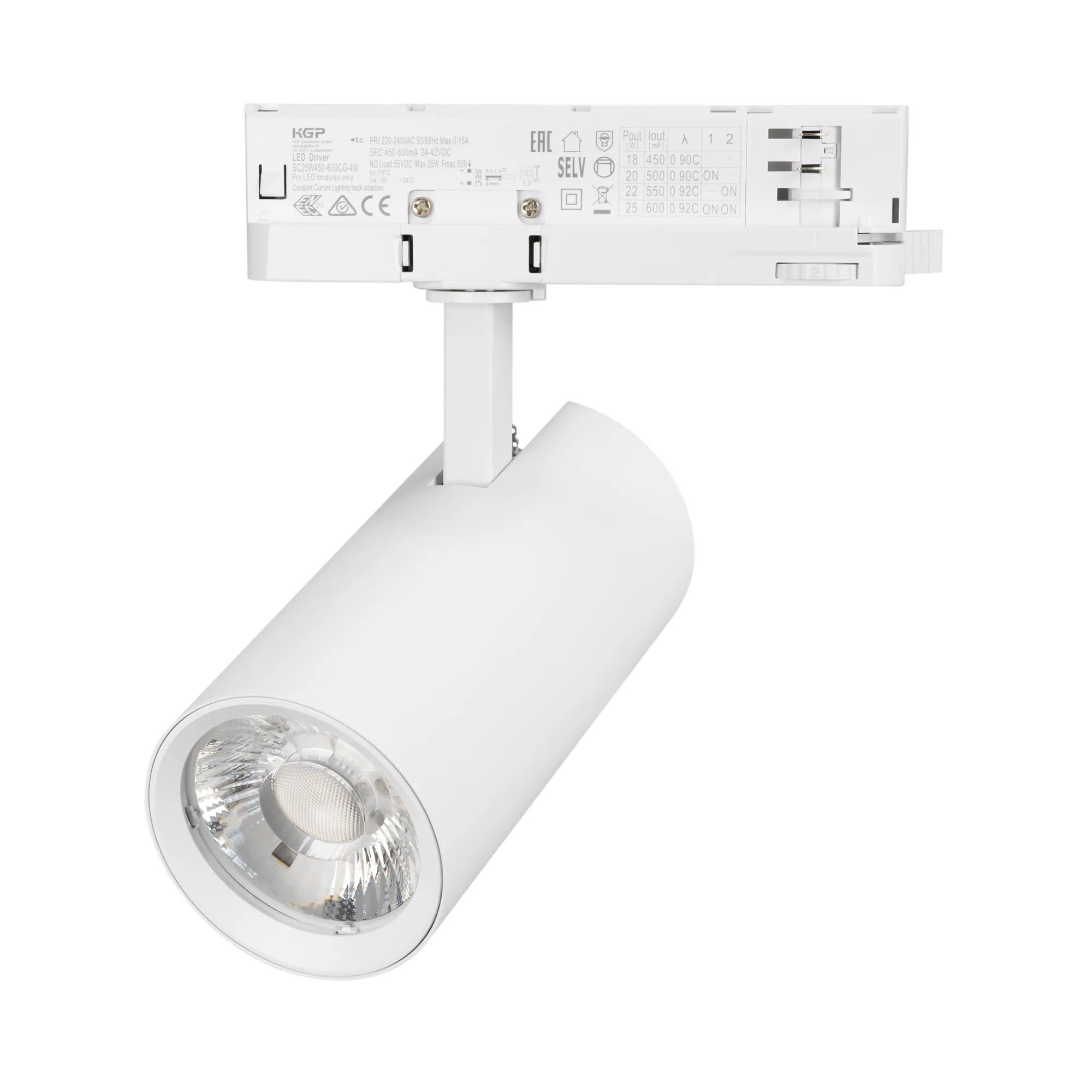 Светильник LGD-GERA-4TR-R74-20W Warm3000 (WH, 24 deg, 230V) (Arlight, IP20 Металл, 5 лет)