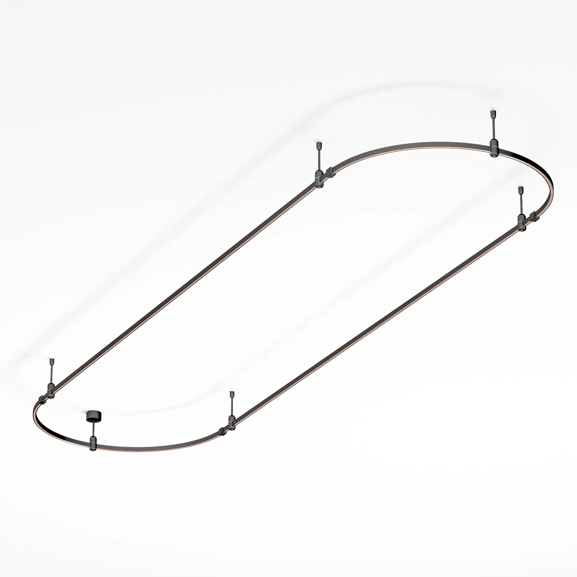 Трек ART-APRIORI-OVAL-ROD-200-3000x1000 (BK) (Arlight, IP20 Металл, 3 года) - изображение товара