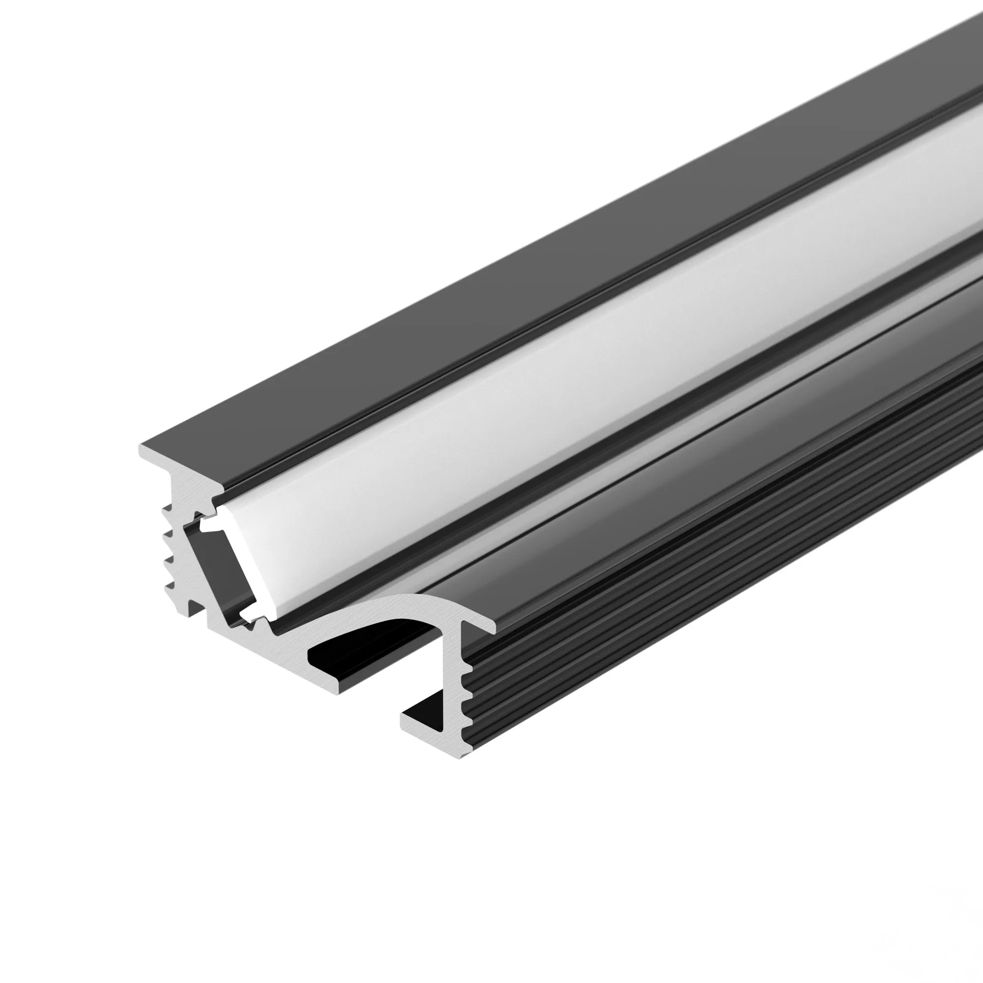 Профиль SL-BEVEL-W21-F-2000 ANOD BLACK (Arlight, Алюминий) - изображение товара