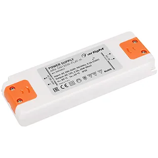 Блок питания ARV-SN12030-FLAT-H (12V, 2.5A, 30W) (Arlight, IP20 Пластик, 3 года) - изображение товара
