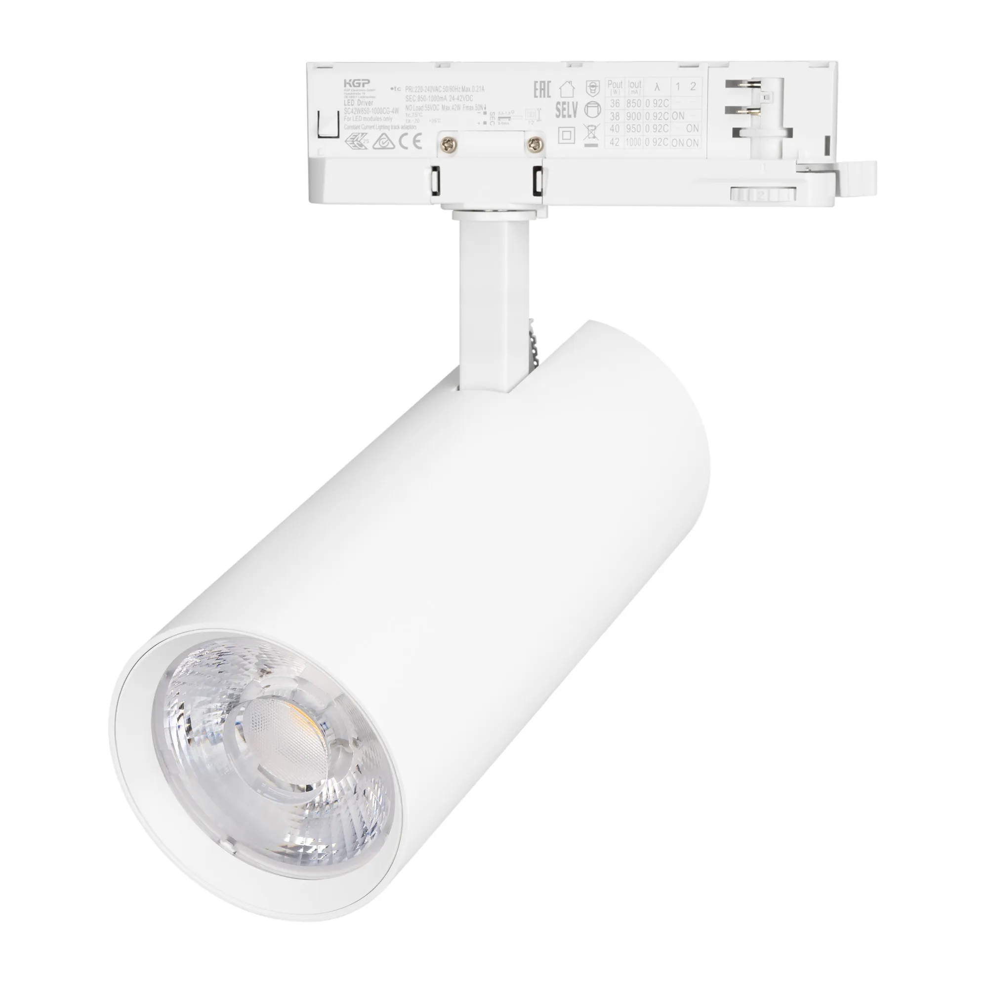 Светильник LGD-GERA-4TR-R90-40W Warm3000 (WH, 15 deg, 230V) (Arlight, IP20 Металл, 5 лет)