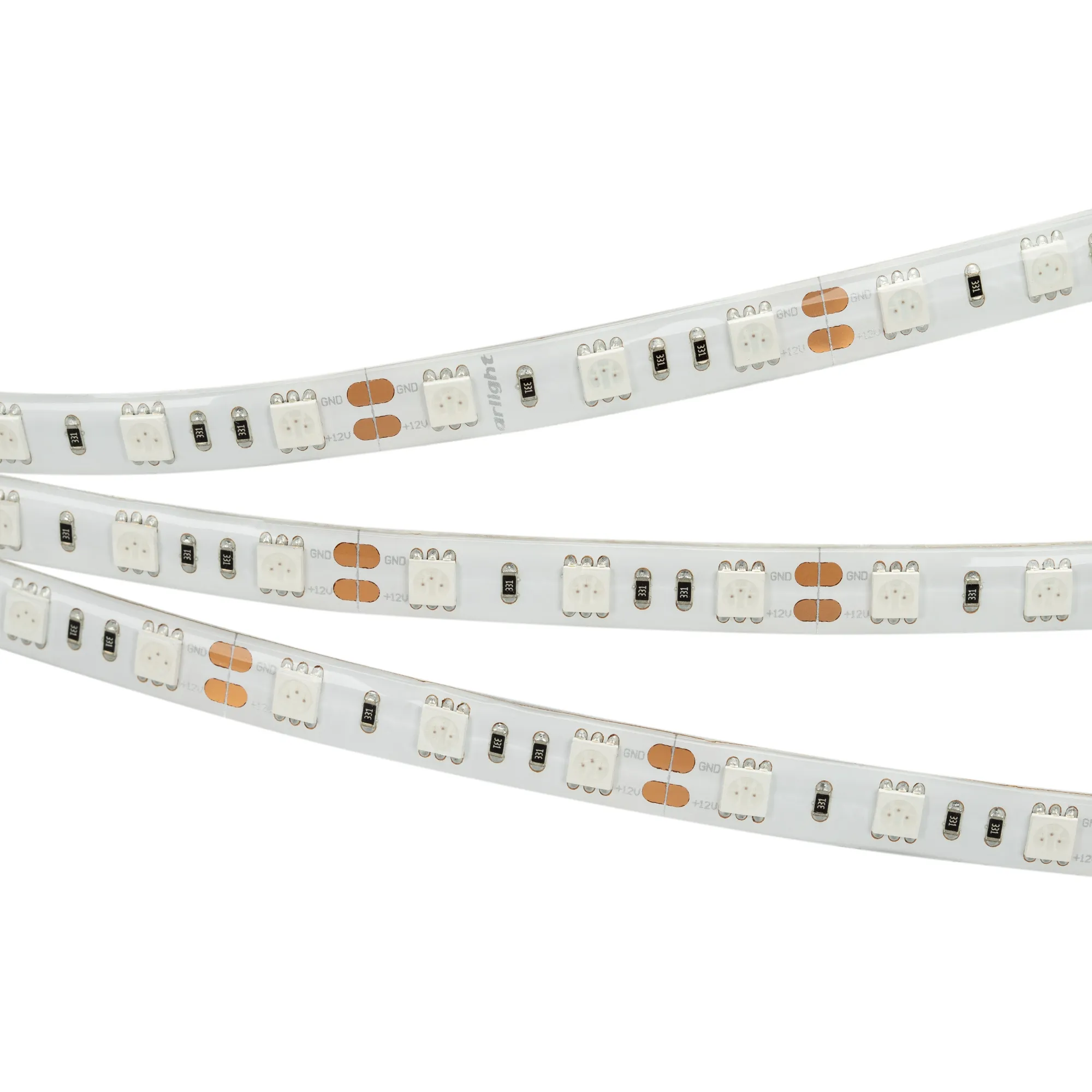 Лента светодиодная герметичная RTW-SE-B60-10mm 12V Green (14.4 W/m, IP65, 5060, 5m) (Arlight, 14.4 Вт/м, IP65) - изображение товара