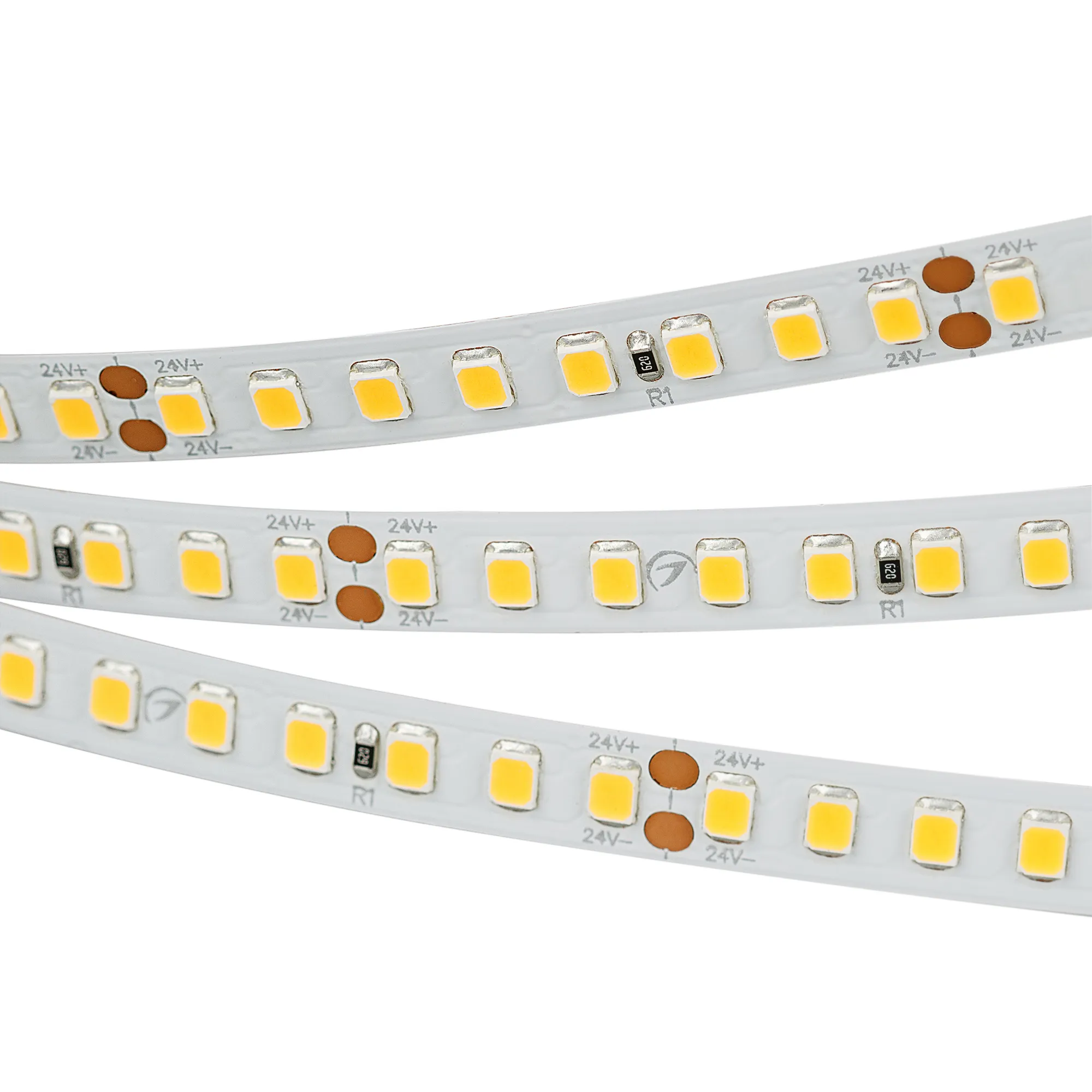 Лента светодиодная RT 2-5000 24V Warm3500 2x (2835, 160 LED/m, LUX) (Arlight, 12 Вт/м, IP20)
