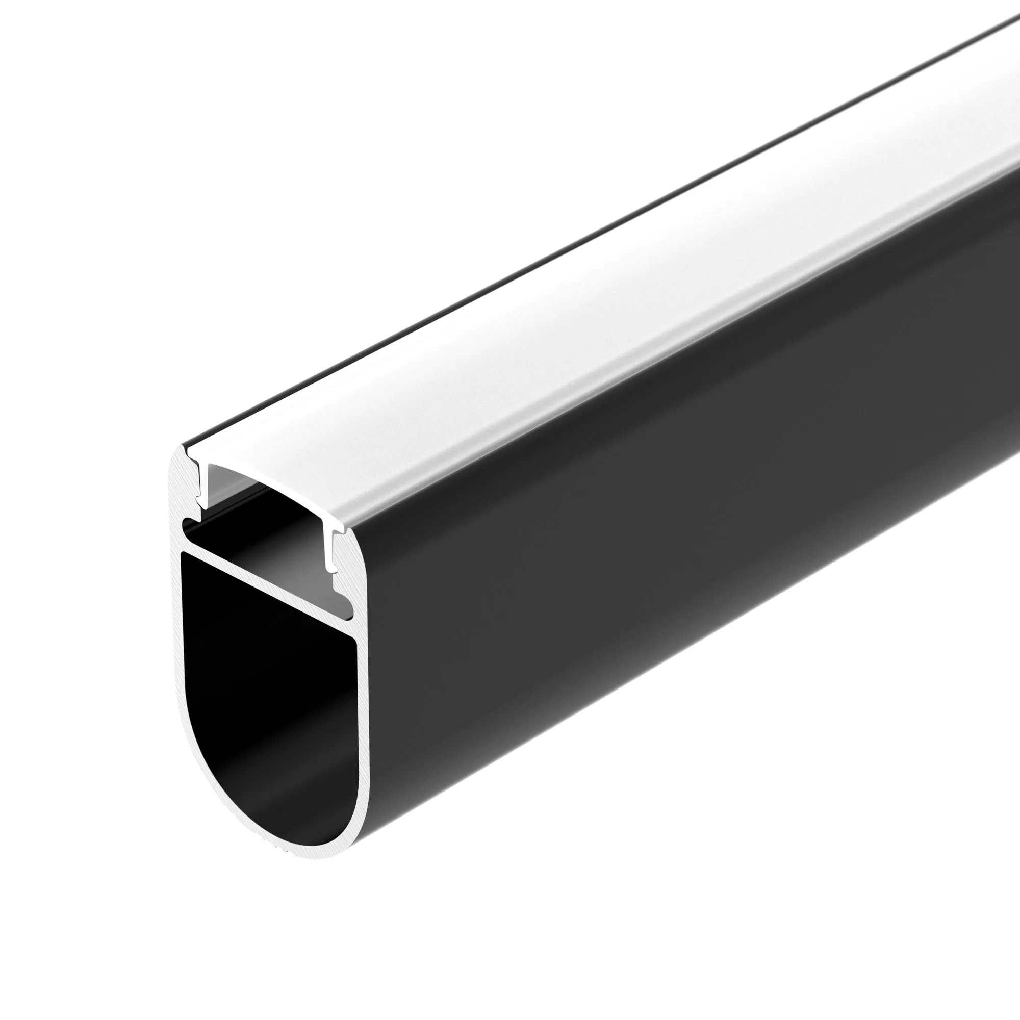 Профиль WARDROBE-1930-2000 ANOD BLACK (Arlight, Алюминий)