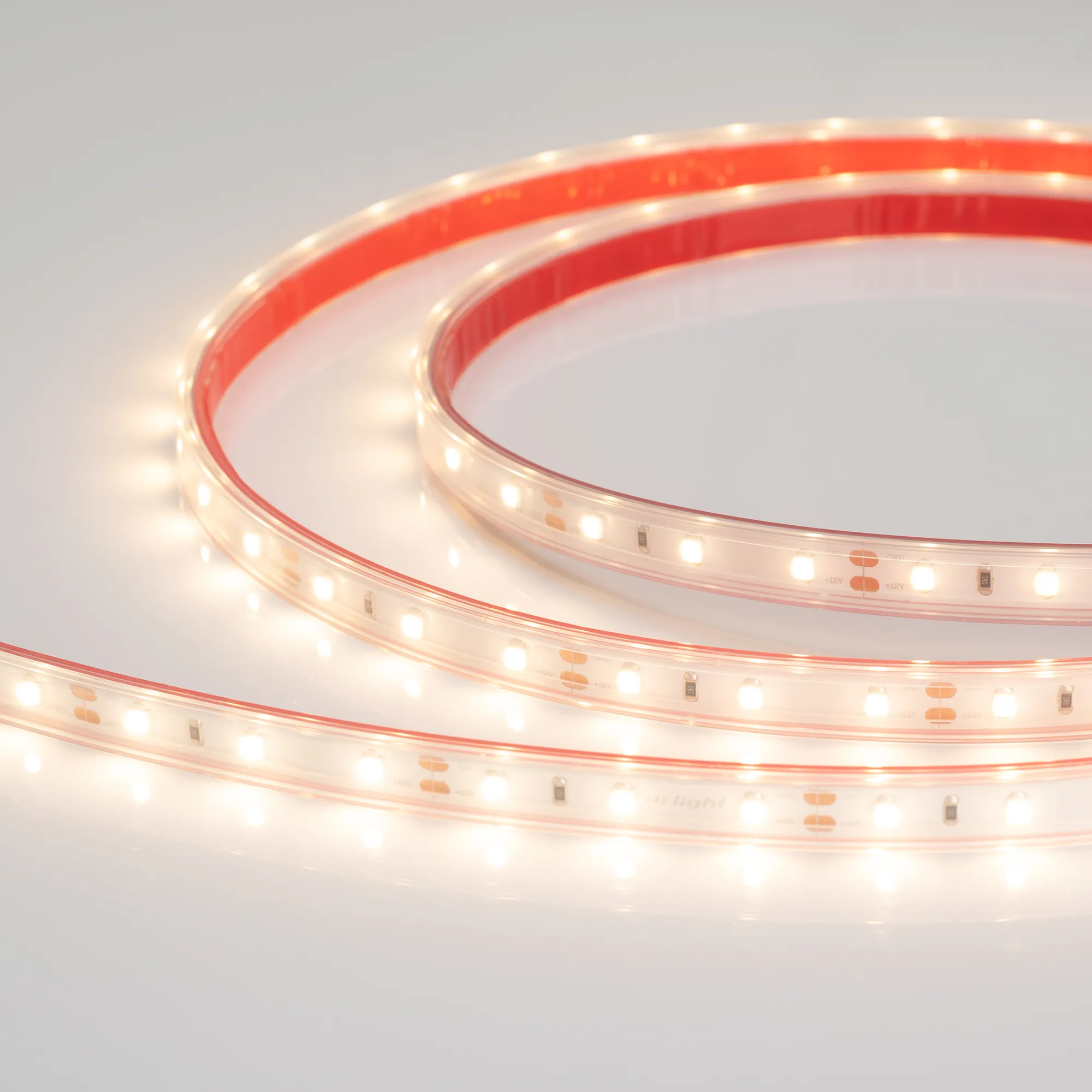 Лента светодиодная герметичная RTW-PS-A60-10mm 12V Warm2700 (4.8 W/m, IP67, 2835, 5m) (Arlight, 4.8 Вт/м, IP67) - изображение товара